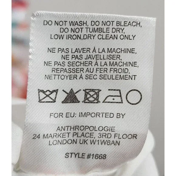 Hutch Anthropologie Women's Maui Halter Dress Colorful Palm Leaf Feather Size 10 - Picture 13 of 13